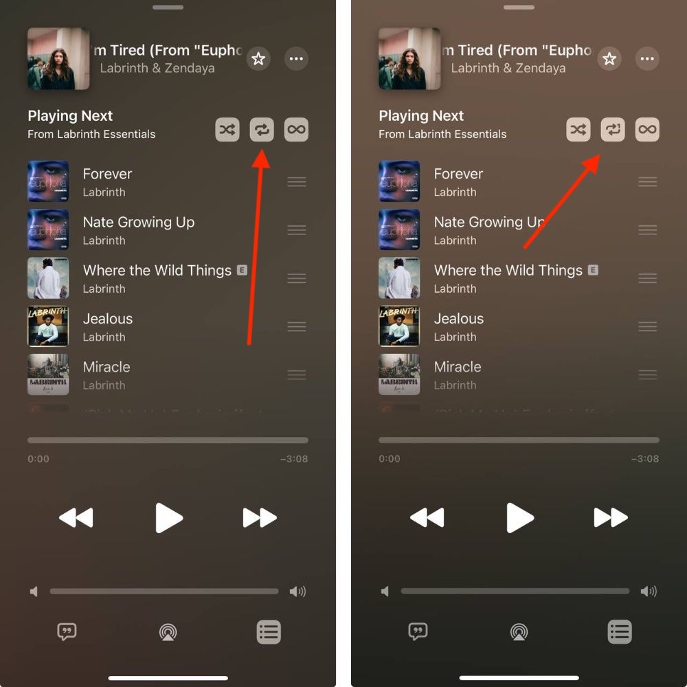 How to play songs, albums, and playlists on repeat in Apple Music